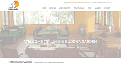 Desktop Screenshot of lumbinibuddhagarden.com