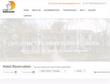 Tablet Screenshot of lumbinibuddhagarden.com